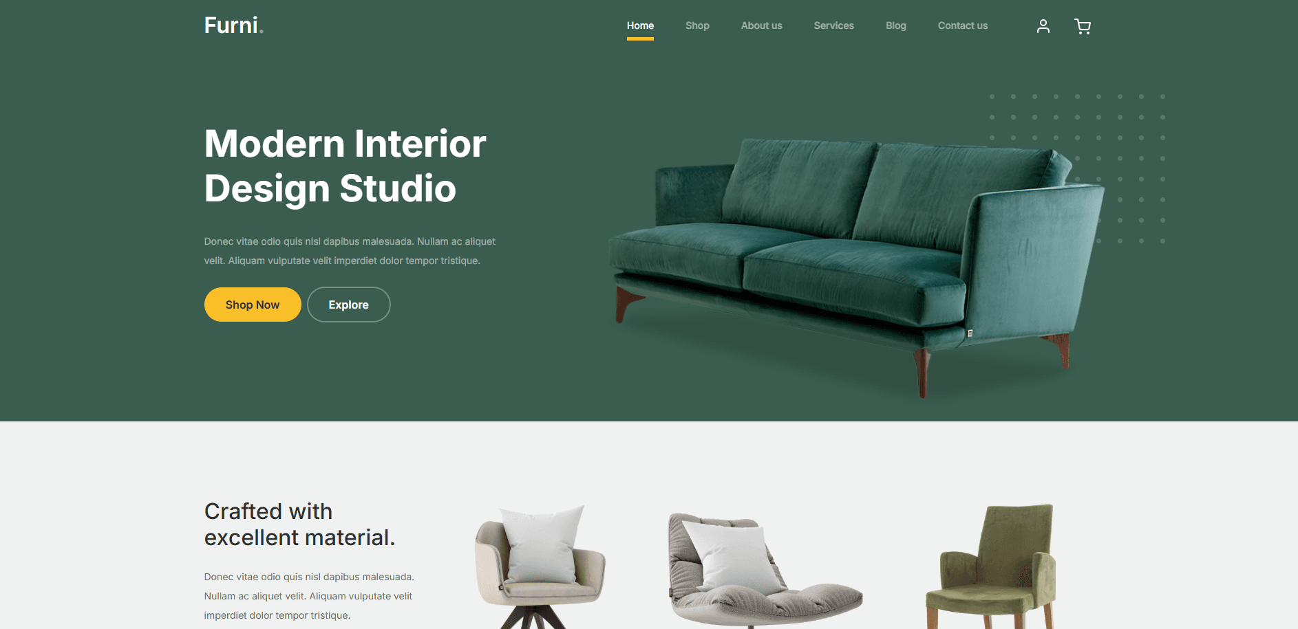 Furniture Studio Template template preview